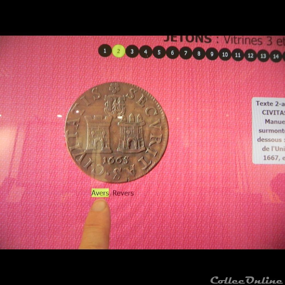 medaille religieuse mandat territoriaux jeton de cogouverneur de besancon