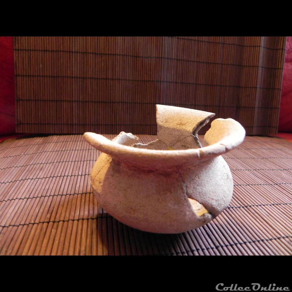 art antiquite archeologie amerique petit vase terre cuite