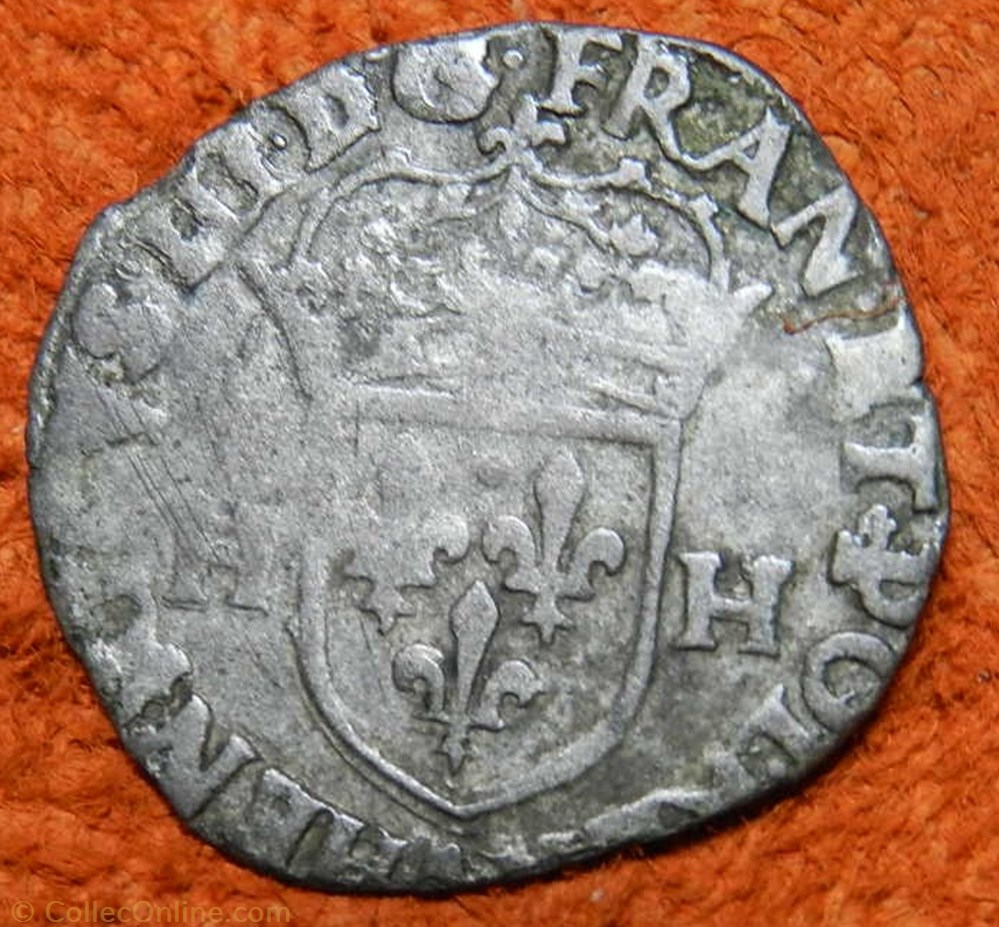 monnaie france royale henri iii 1576 douzain aux deux h