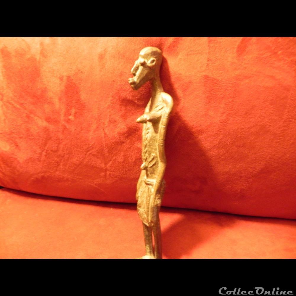 art antiquite africain poids a or de chefferie couple ancetres dogon