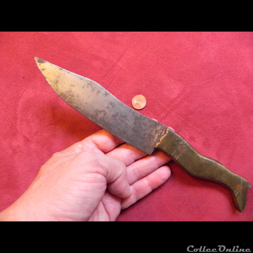 militarium arme blanch mandat territoriaux couteau xixeme jambe de femme