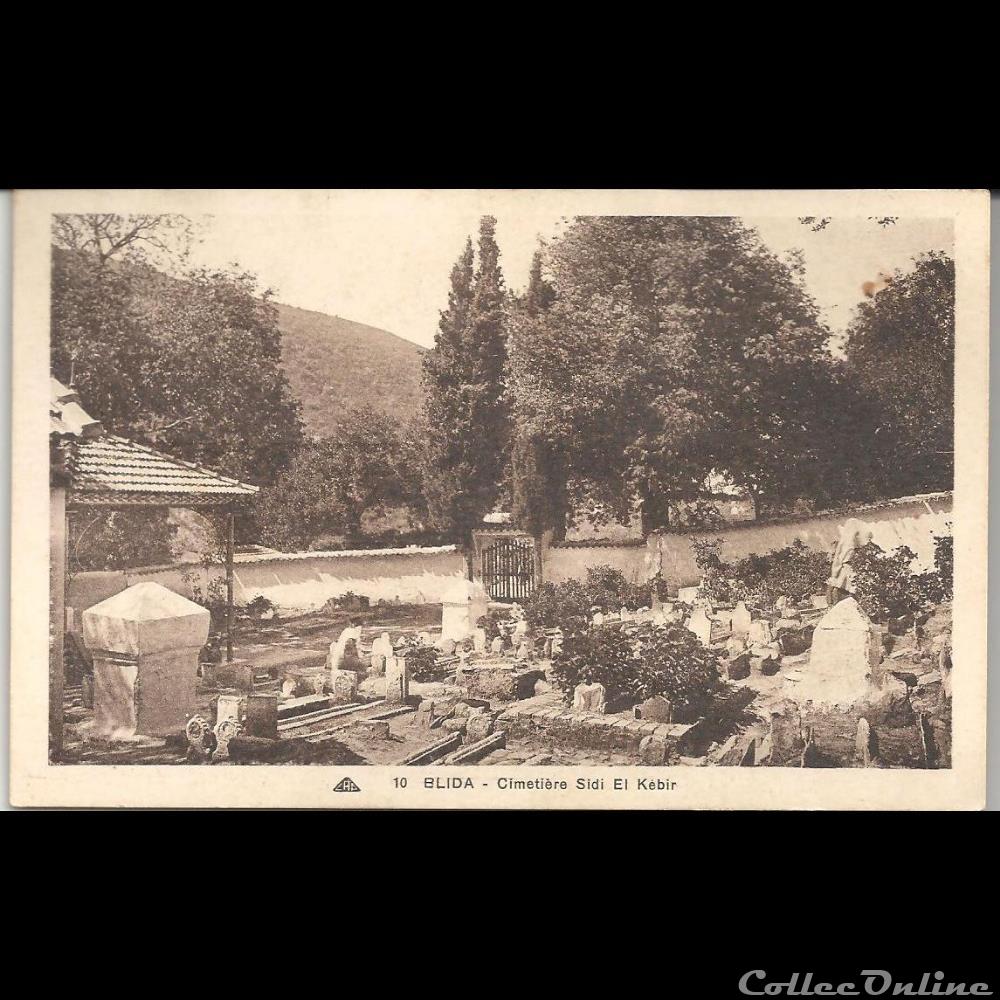 afrique europe carte postale de blida cimetiere sidi el kebir
