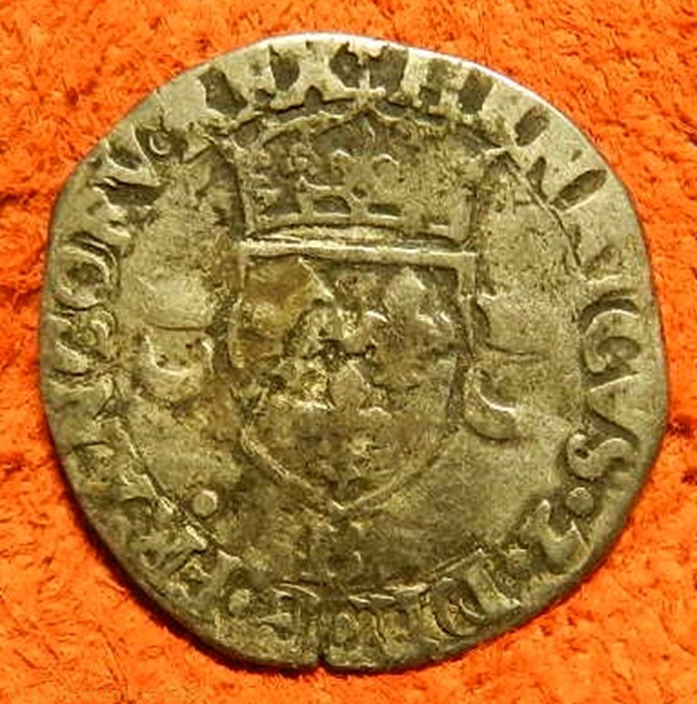 monnaie france royale henri ii douzain aux croissants rouen 1551