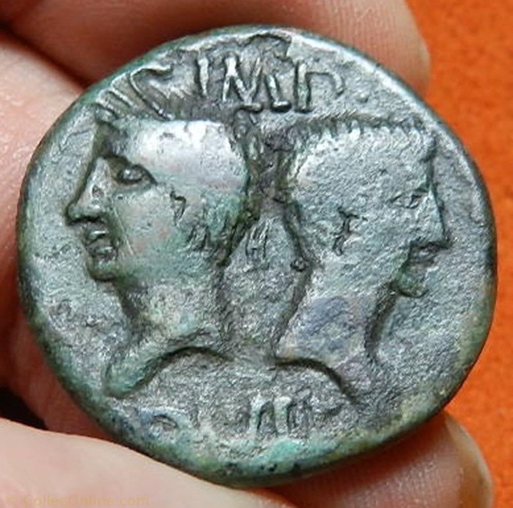 monnaie antique av jc ap romaine as de nimes