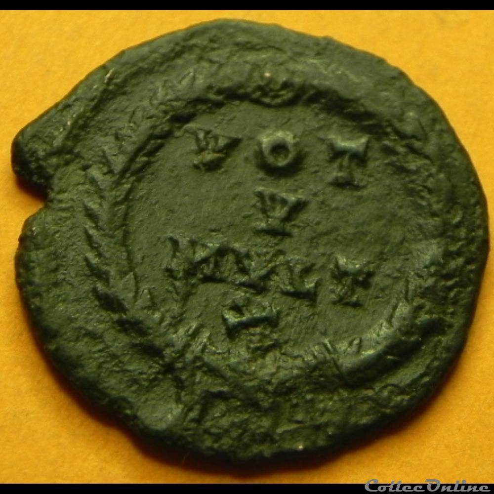 monnaie antique av jc ap romaine republicaine imperiale jovien jovianus vot v mvlt x ae3