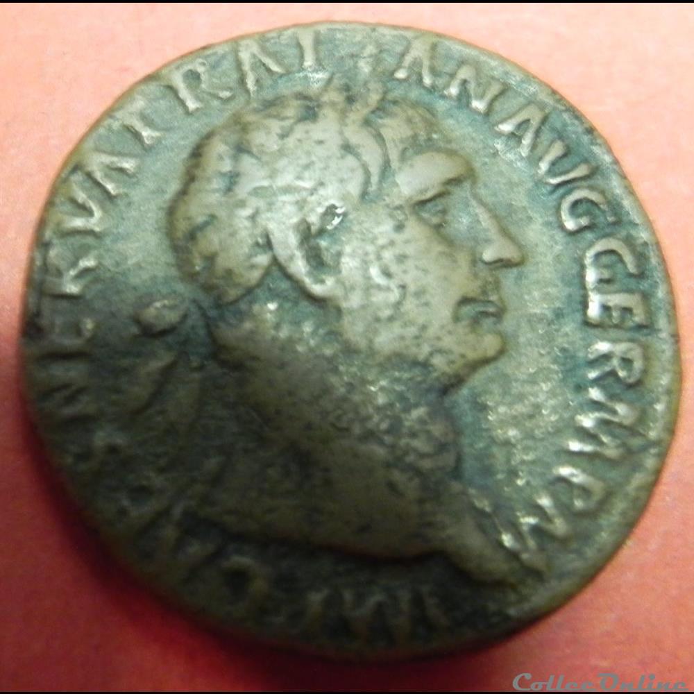 monnaie antique romaine trajan as