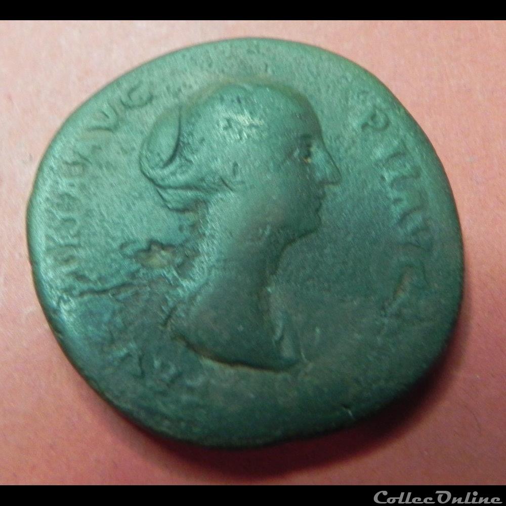 FAUSTINE MINOR sesterce 2 monnaie antique romaine faustine minor sesterce