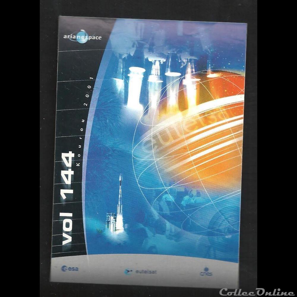 AUTOCOLLANT ARIANESPACE KOUROU VOL N° 144 decoration magnet europe autocollant arianespace kourou vol n 144