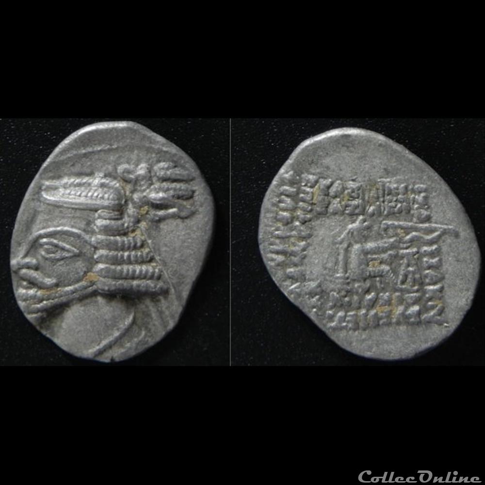 monnaie antique elymaide parthe sassanide drachme de phraates iv s 52 10 ecbatane