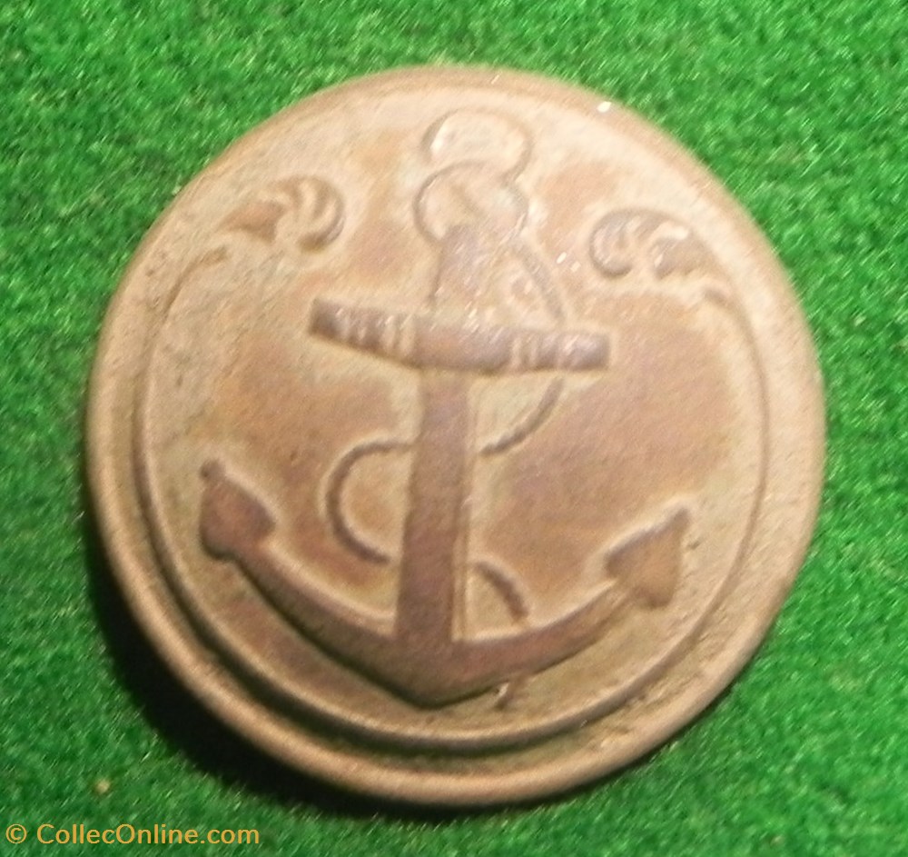 BOUTON TROUPE INFANTERIE COLONIALE ET DE MARINE - 23 mm - vetements accessoires boutons militaires bouton troupe infanterie coloniale et de marine 23 mm