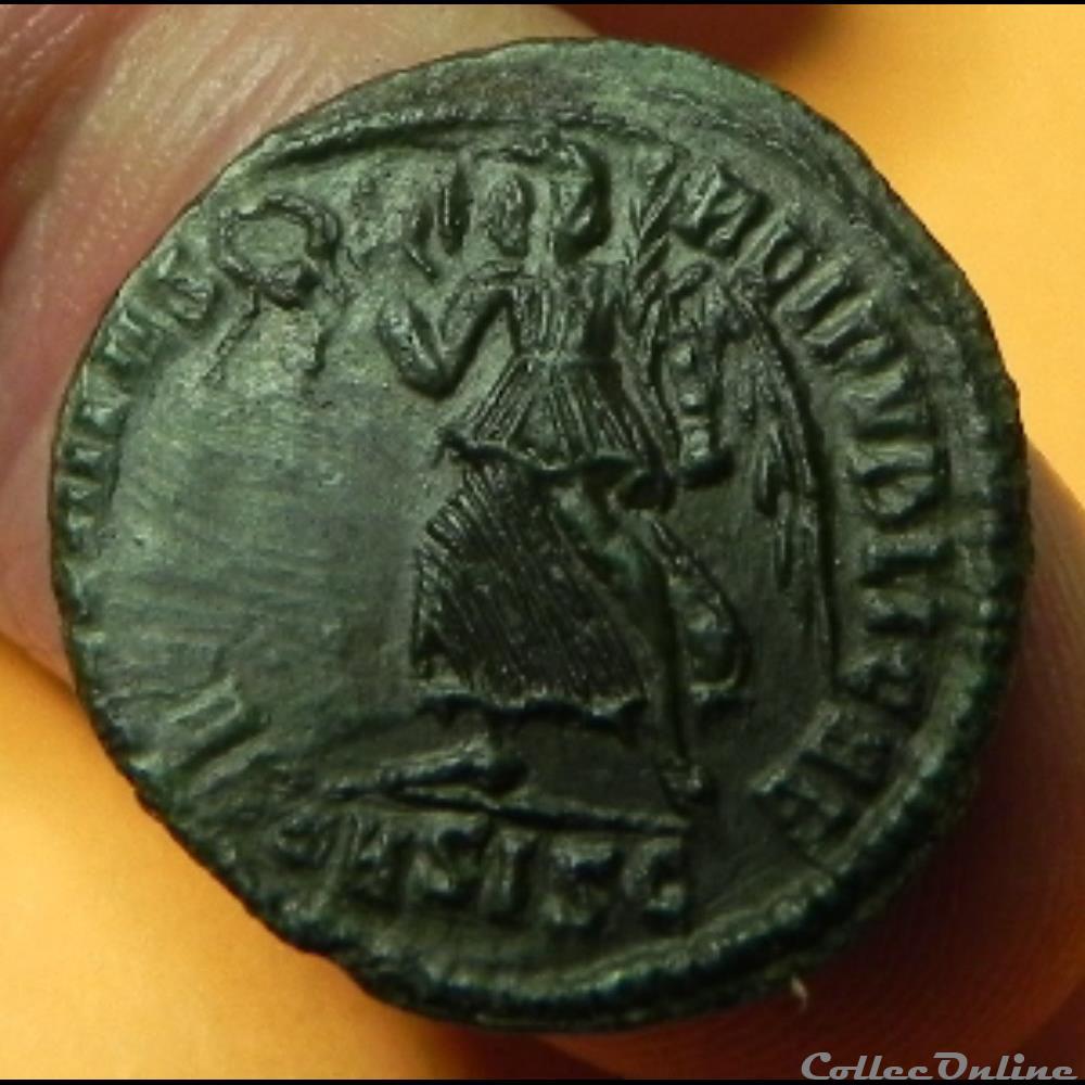VALENS SECVRITAS - REIPVBLICAE nummus 2 monnaie antique romaine valens secvritas reipvblicae nummus