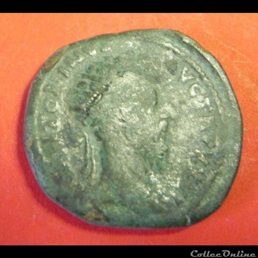 Antonin le Pieux sesterce ? monnaie antique romaine antonin le pieux sesterce