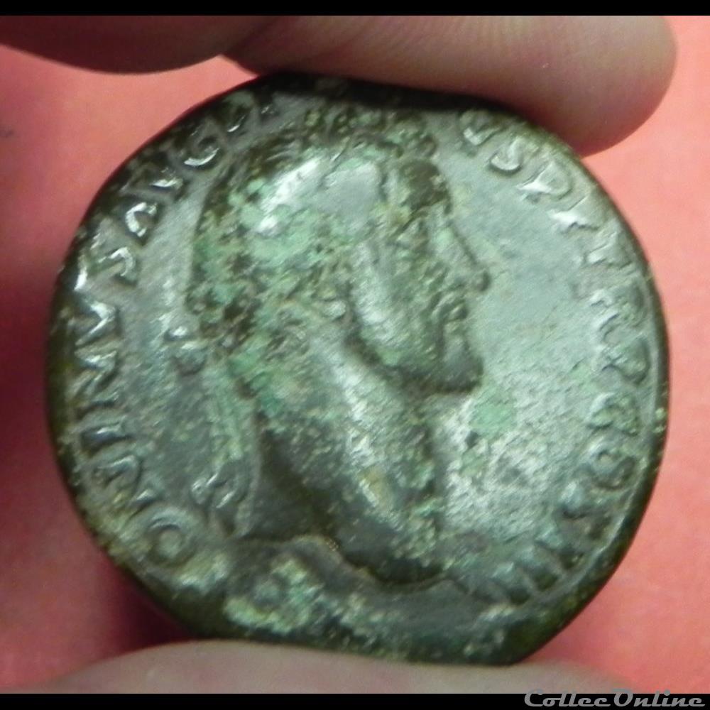 sesterce Antonin le Pieux romaine 5 monnaie antique sesterce antonin le pieux romaine
