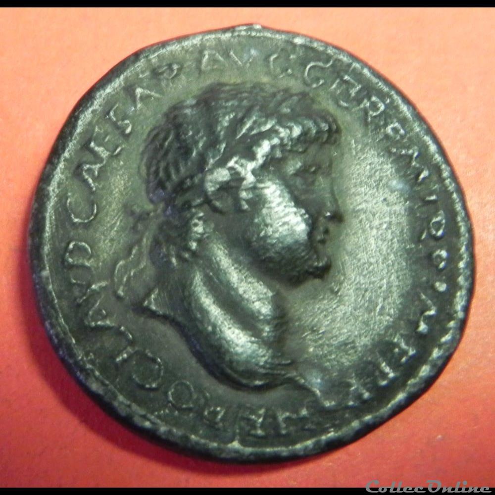 NERON faux double sesterce 3 monnaie antique romaine neron faux double sesterce