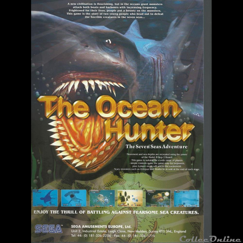 jeux jouet bar flipper mandat territoriaux flyer sega the ocean hunter jeu arcade