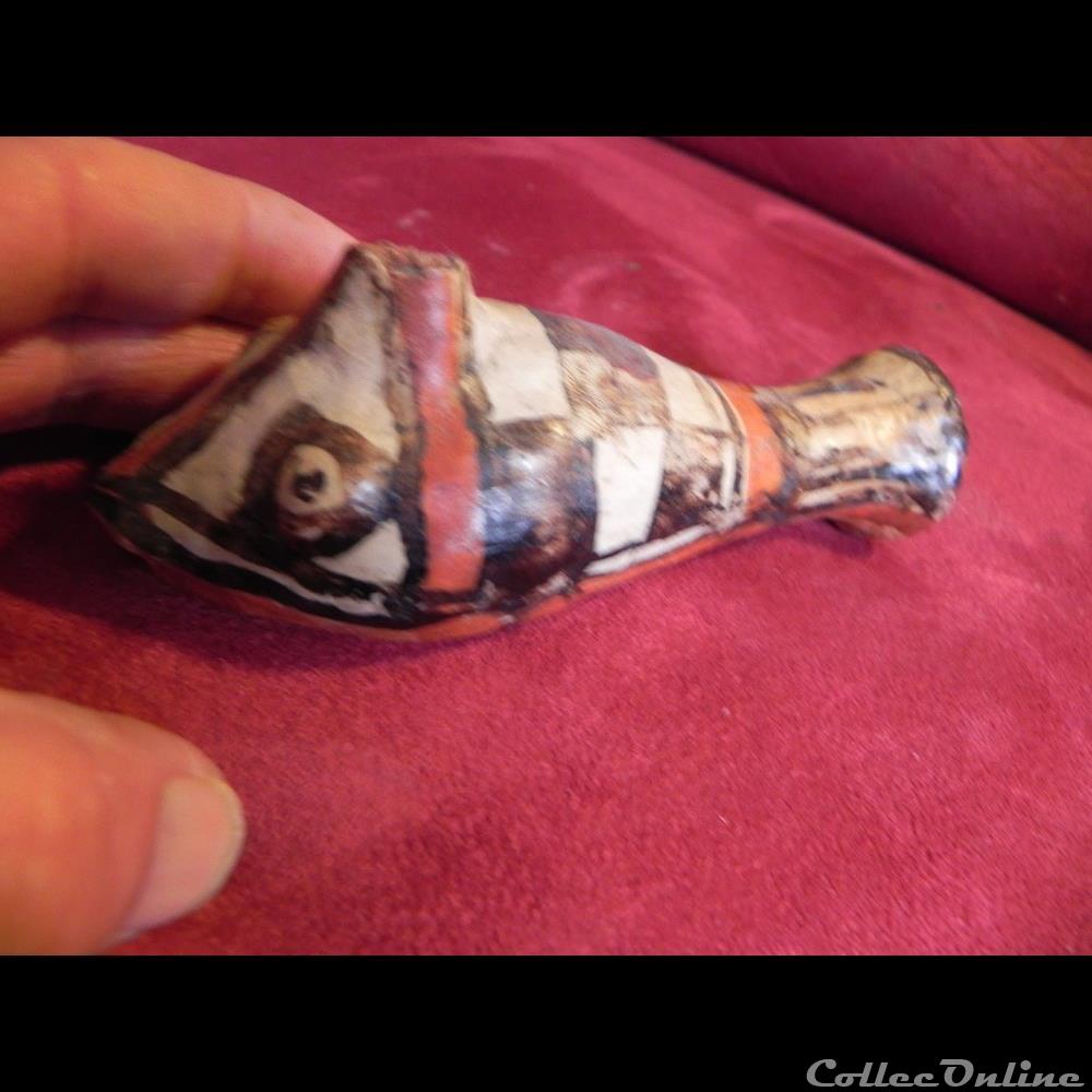 petit poisson poterie Berbère en terre cuite 2 art antiquite ceramique autre petit poisson poterie berbere en terre cuite