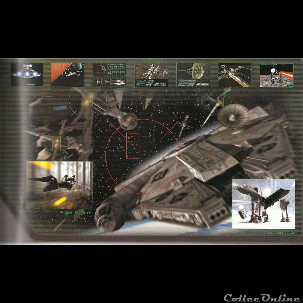 flyer double sega star wars trilogy jeu vidéo 3 jeux jouet bar flipper arcade mandat territoriaux flyer double sega star wars trilogy jeu video