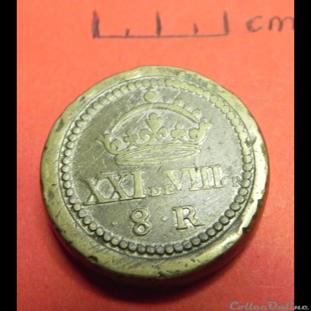 monnaie espagne poids monetaire 8 reals