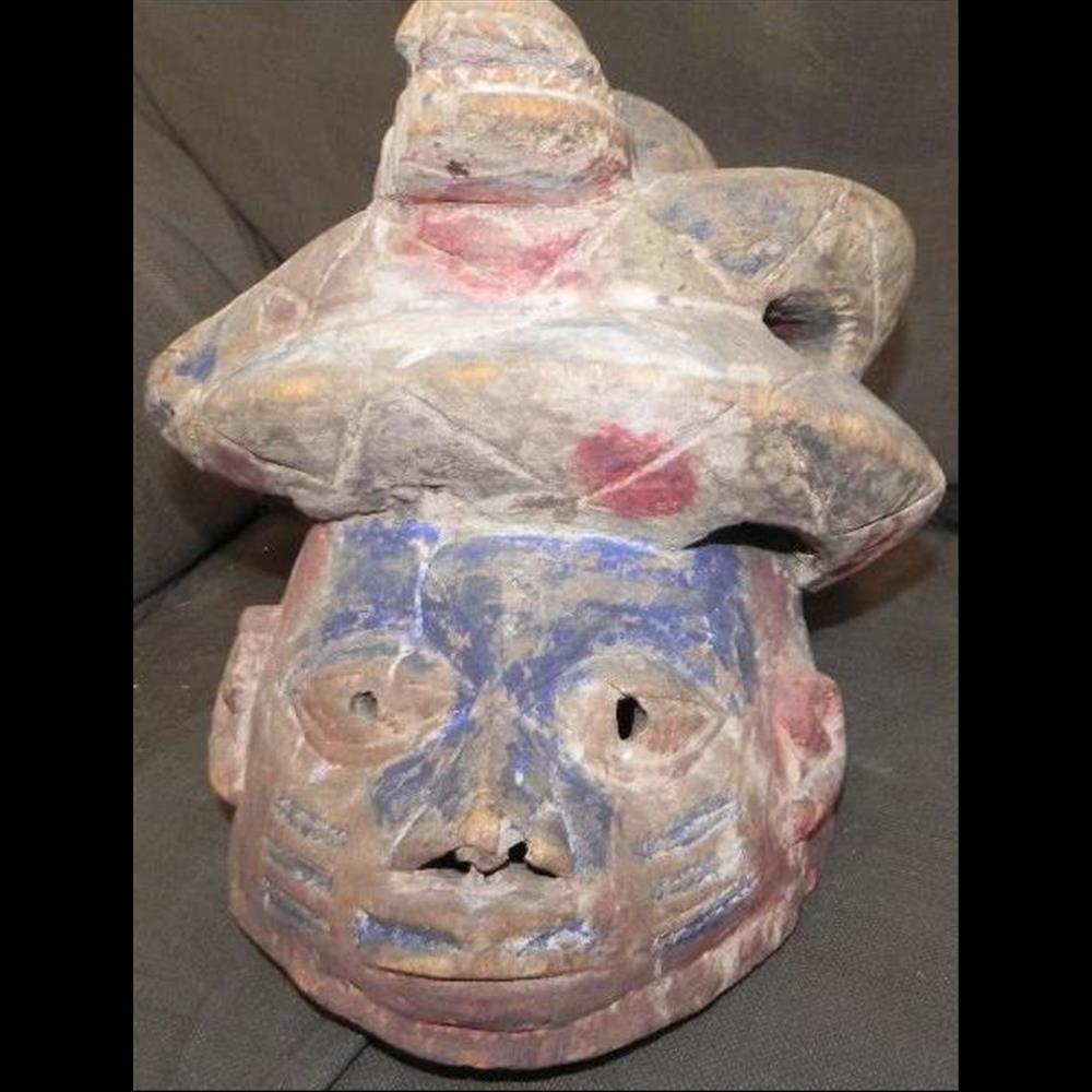 art antiquite africain masque gelede