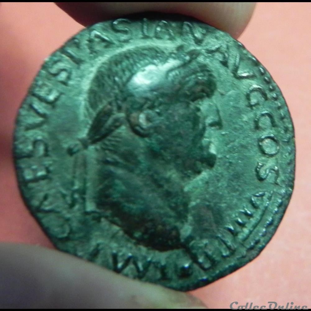 monnaie antique romaine vespasien dupondius judaea capta judee cative