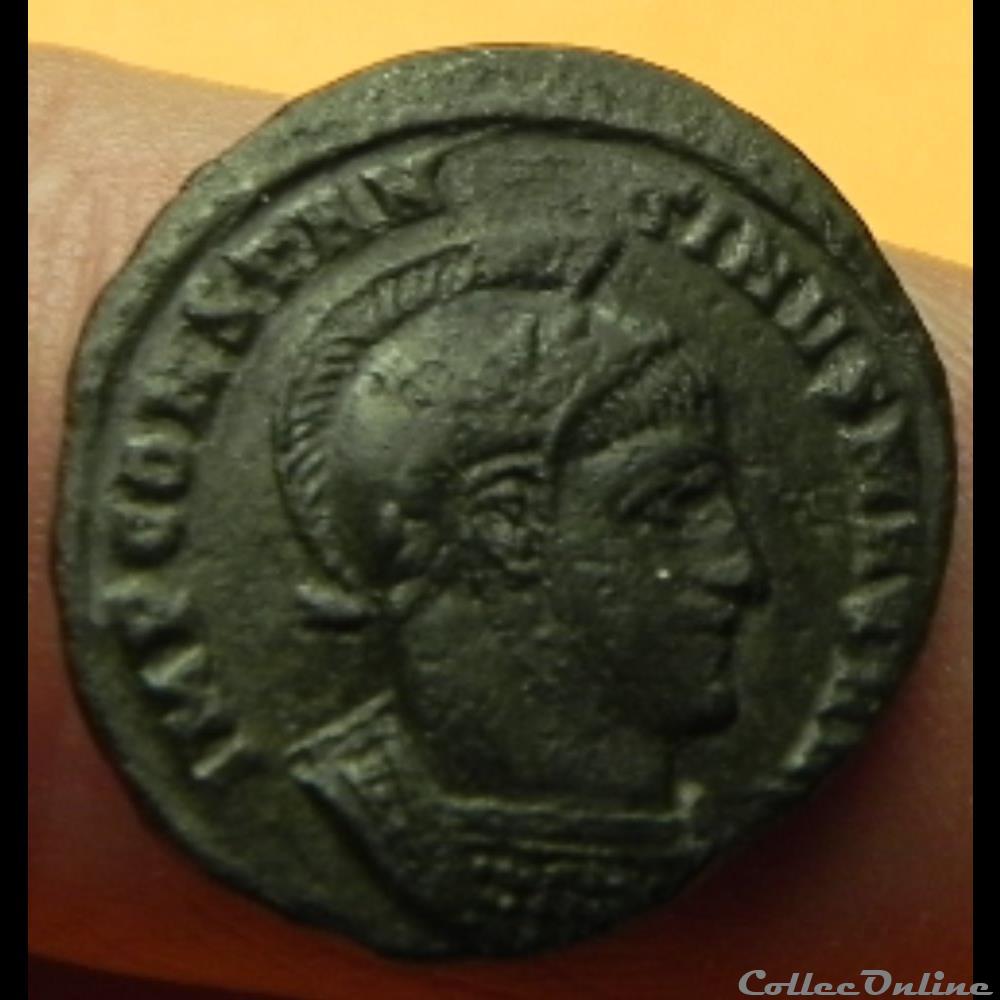 Constantin I VICTORIAE LAETAE PRINC PERP/ VOT nummus TICINUM 3 monnaie antique romaine constantin i victoriae laetae princ perp vot nummus ticinum