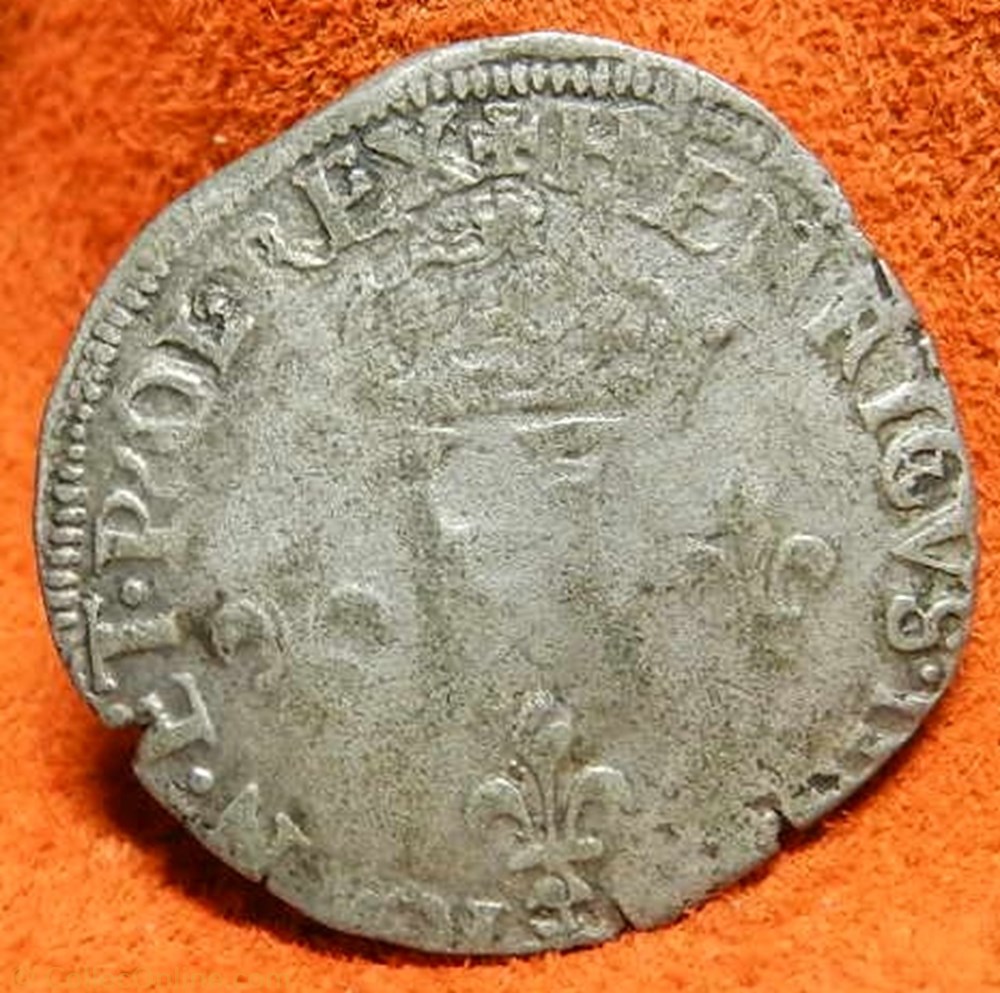 monnaie france royale henri iii double sol parisis 1578 troyes s