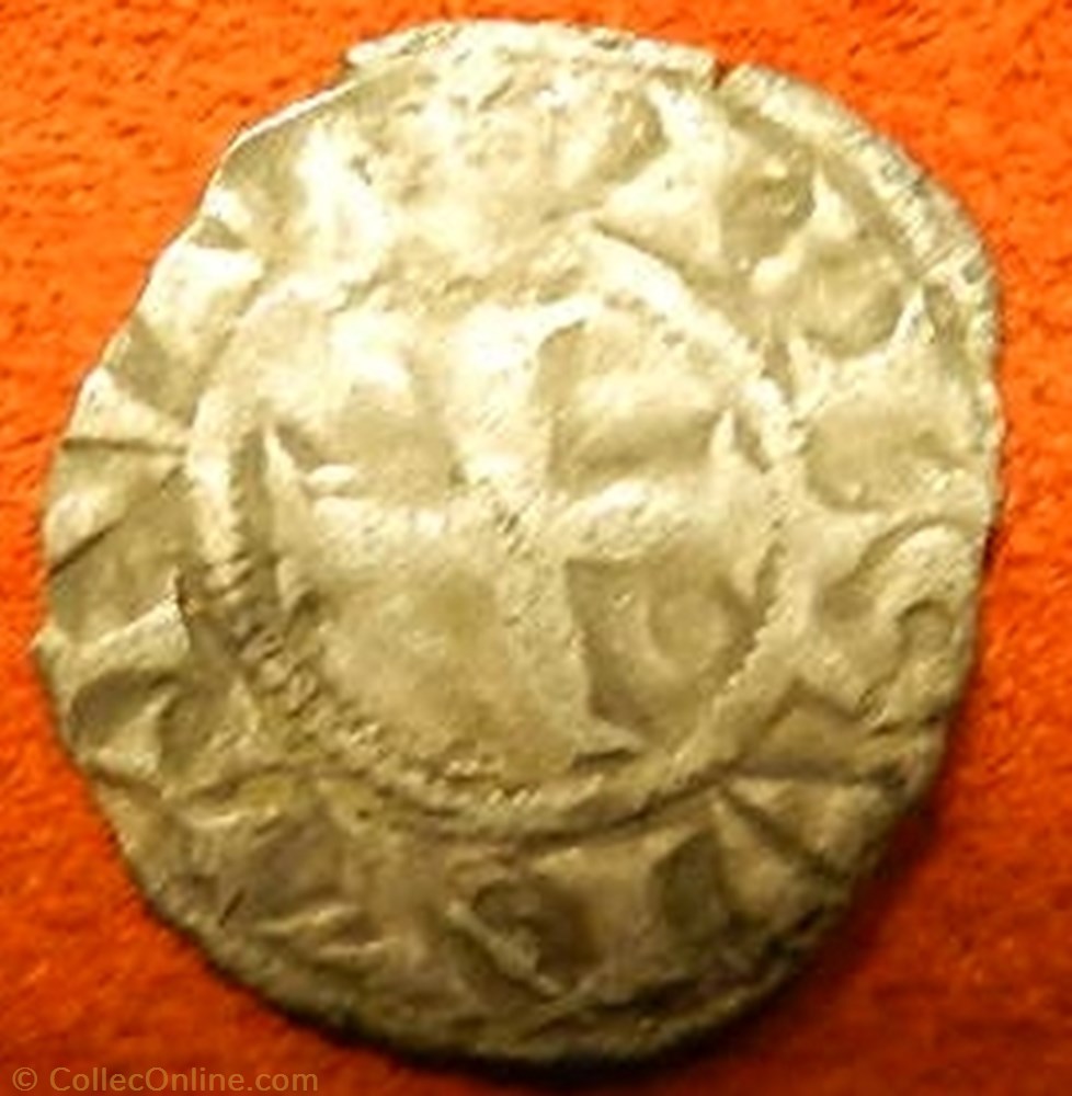 denier main bénissant doigts courts et ronds Besançon monnaie france feodale denier main benissant doigts courts et ronds besancon