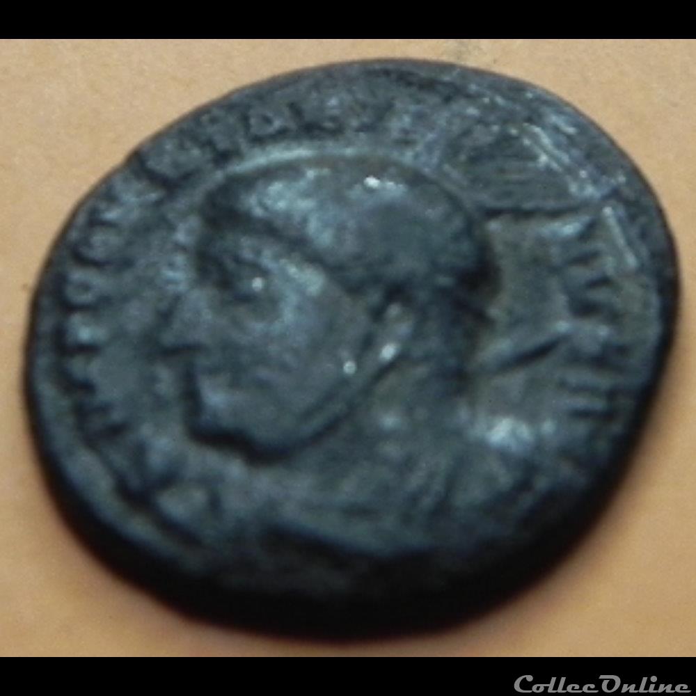 CONSTANTIN Ier LE GRAND VICTORIAE LAETAE PRINC PERP/ VOT/PR// PLN. 3 monnaie antique romaine constantin ier le grand victoriae laetae princ perp vot pr pln