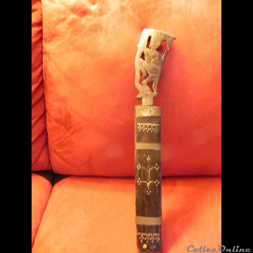 couteau indochine khmer angkor militarium arme blanch mandat territoriaux couteau indochine khmer angkor
