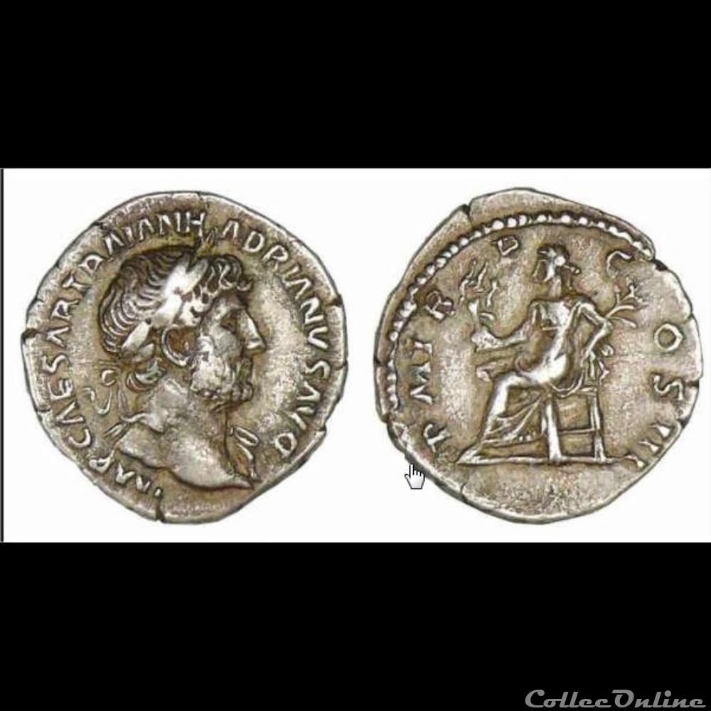 1/2 denier Hadrien 2 monnaie antique romaine 1 2 denier hadrien