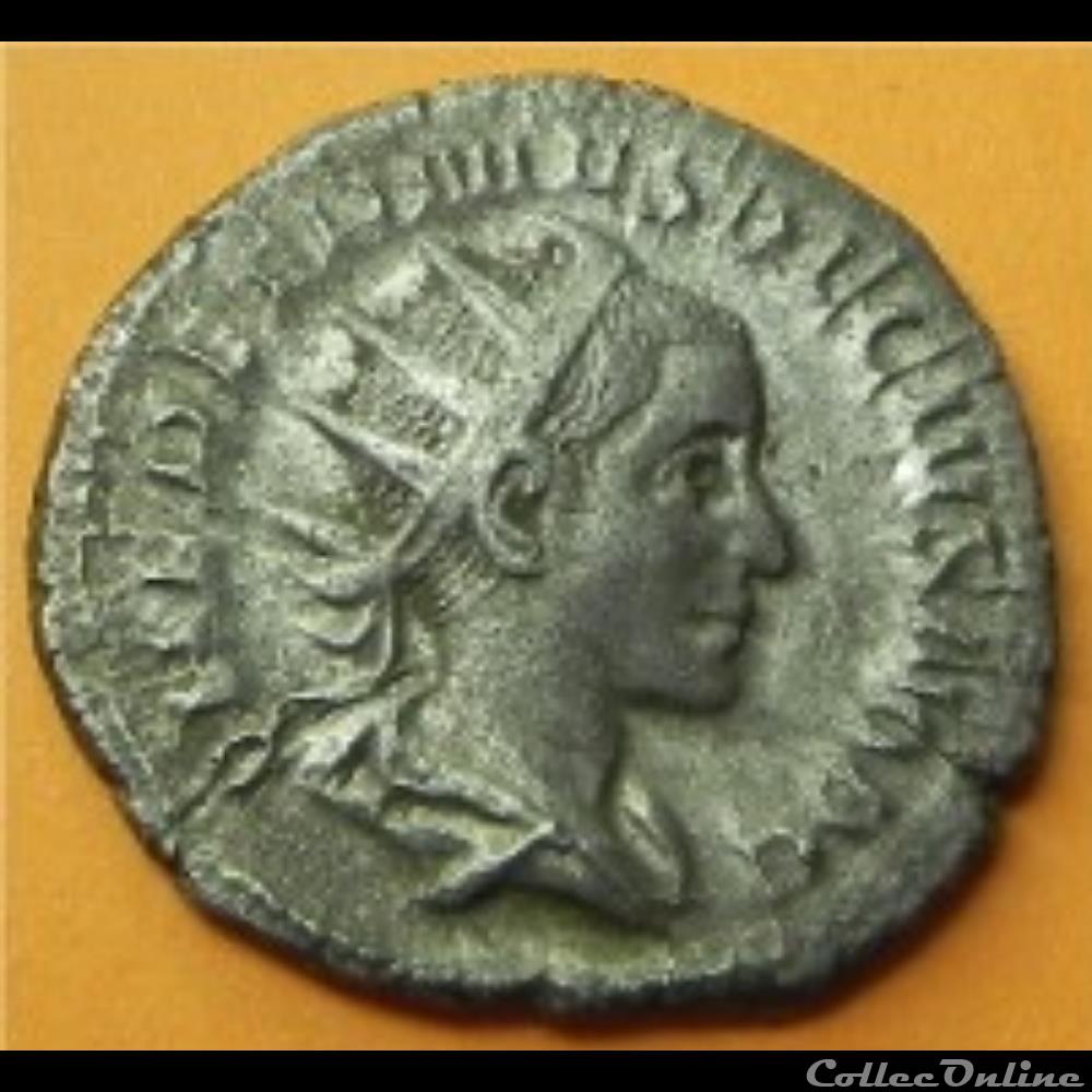monnaie antique av jc ap romaine herennius etruscus spes pvblica