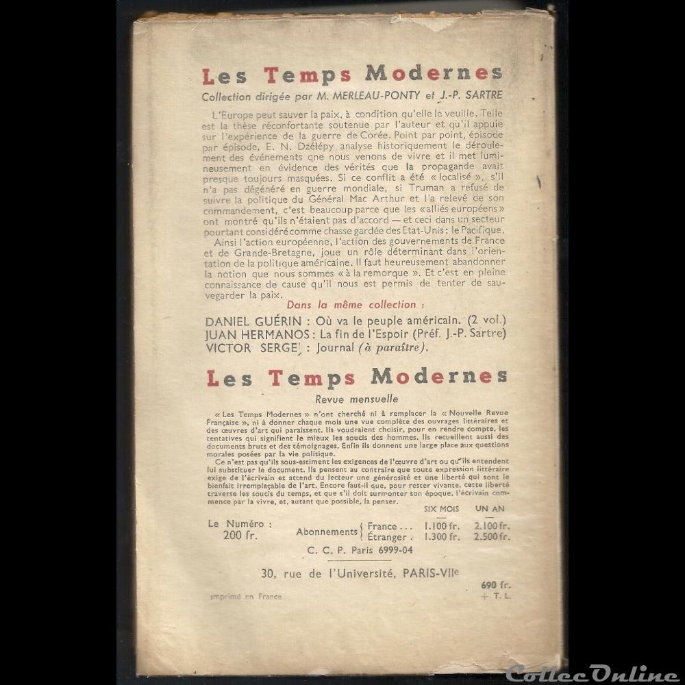 la Guerre n'est pas pour demain , leçon à tirer de la Corée . de Dzélépy 2 militarium livre revue catalogue mandat territoriaux la guerre est pas pour demain lecon a tirer de la coree de dzelepy
