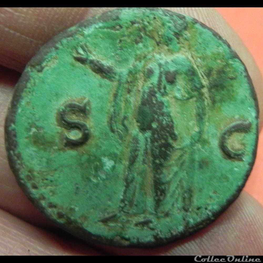 TITUS AS 3 monnaie antique romaine titus as