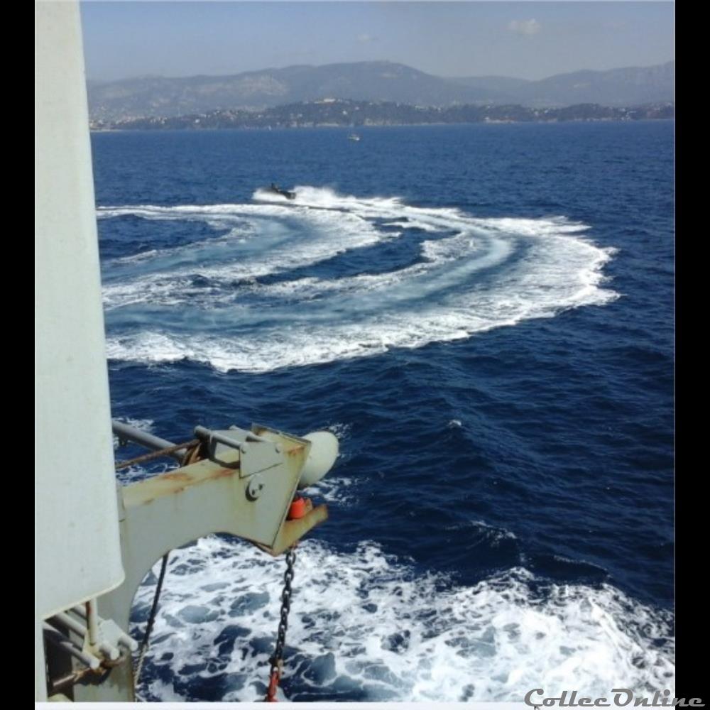 dernière sortie de la frégate Jean de Vienne. photographie derniere sortie de la fregate jean de vienne