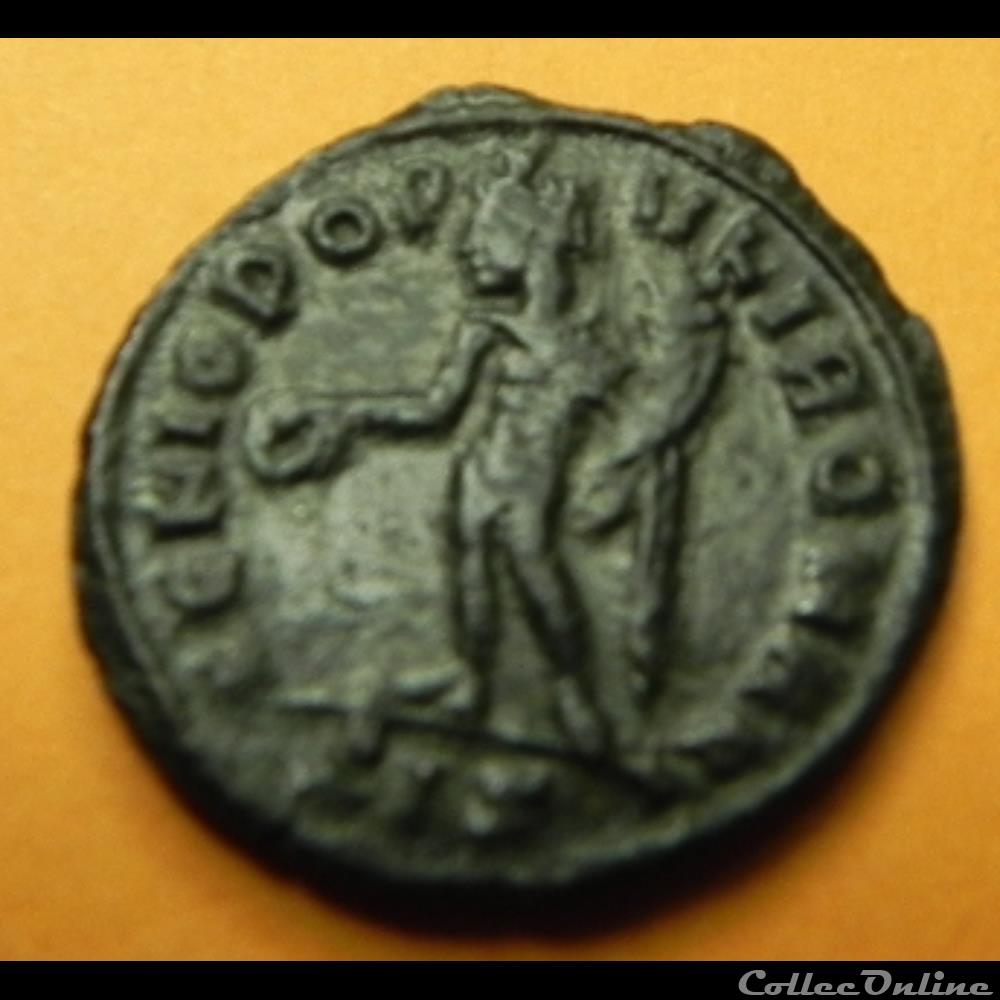 monnaie antique romaine constance ier chlore genio popv li romani