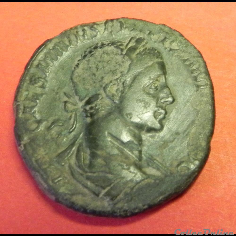 ELAGABALE ou ALEXANDRE SÉVÈRE Sesterce monnaie antique romaine elagabale ou alexandre severe sesterce