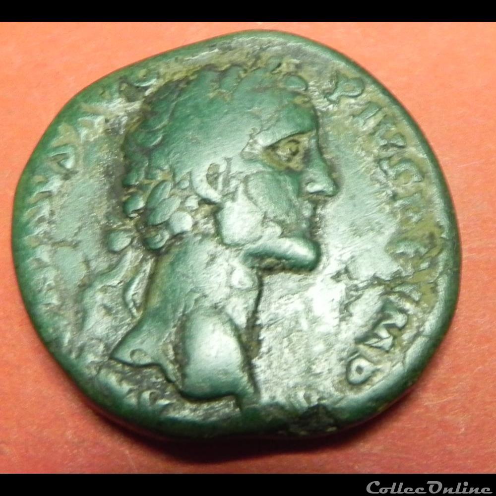 sesterce Antonin le Pieux romaine monnaie antique sesterce antonin le pieux romaine