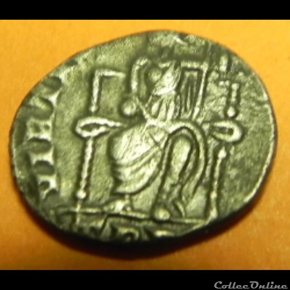 monnaie antique romaine gratien silique vrbs roma