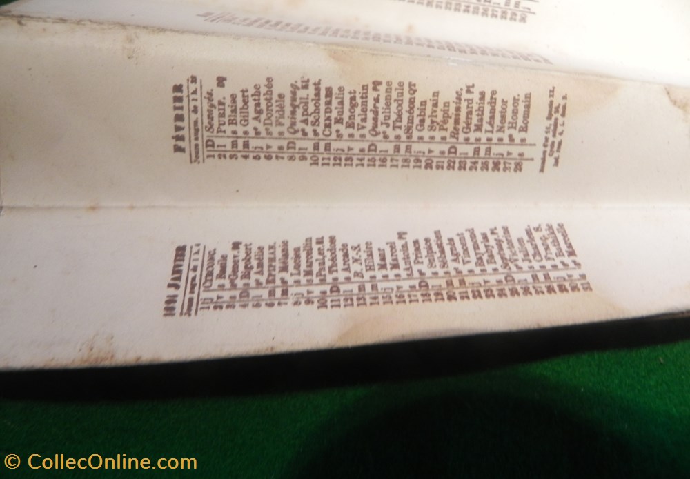 ÉVENTAIL XIX ème calendrier 1891 2 vetements et accessoires eventails eventail xix eme calendrier 1891