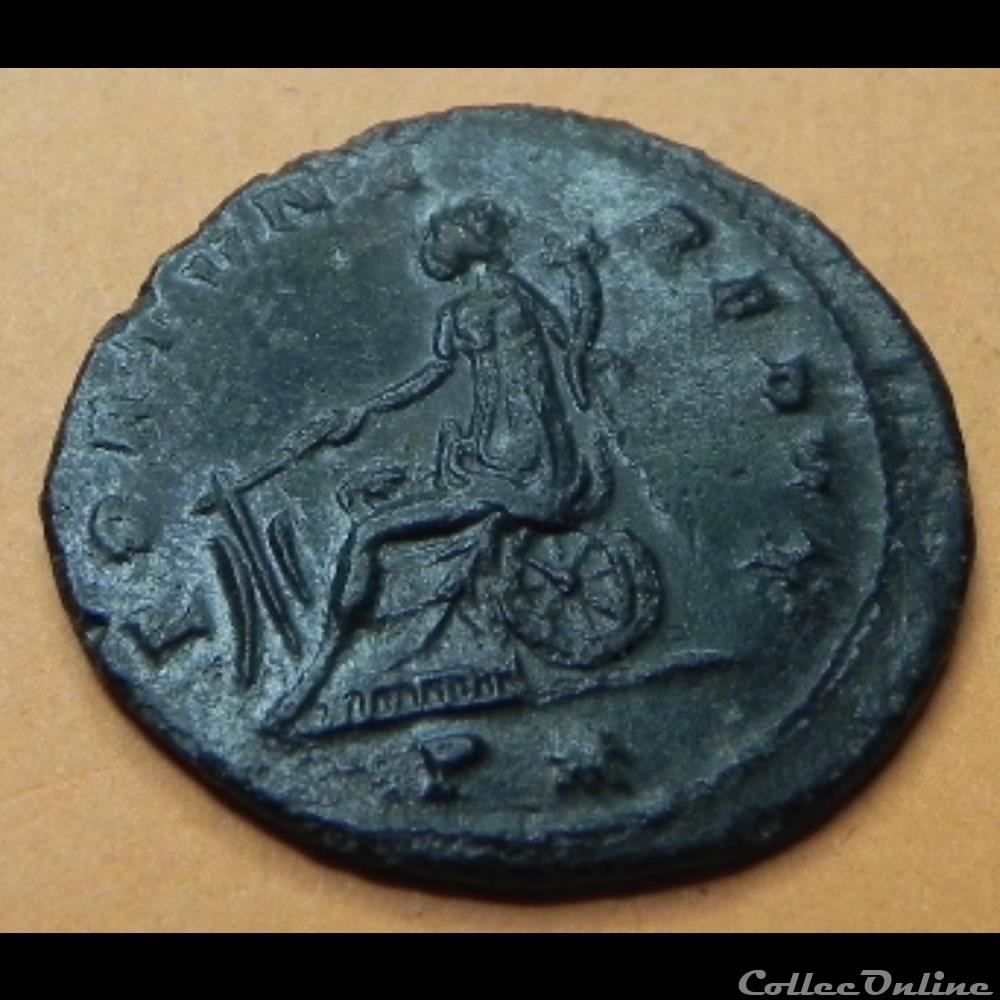 AURELIEN Fortuna Redux *P Siscia mint, 1st officina monnaie antique romaine aurelien fortuna redux p siscia mint 1st officina