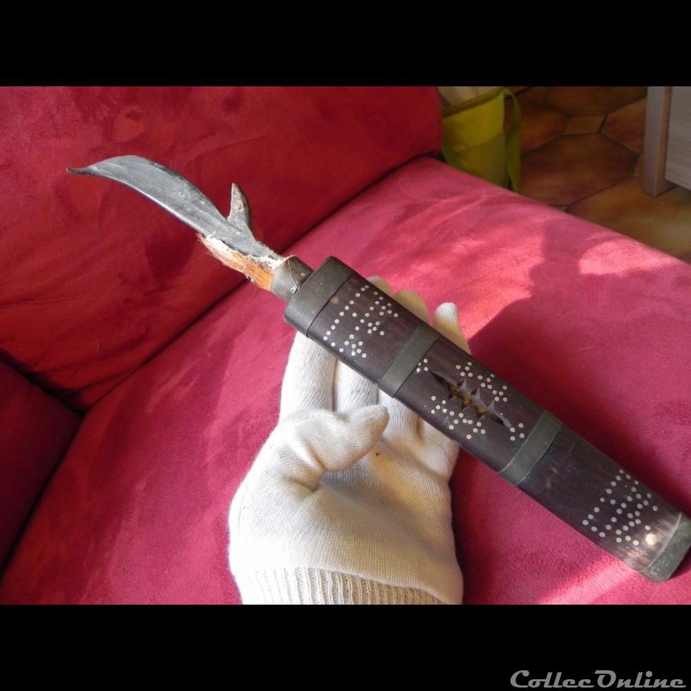 militarium arme blanch mandat territoriaux couteau indochine khmer angkor