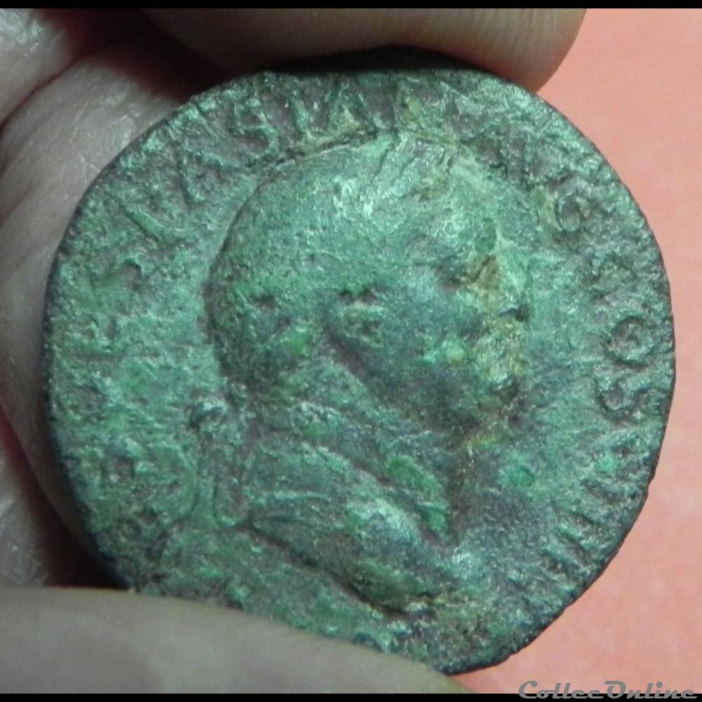 monnaie antique romaine vespasien dupondius fortun reduci