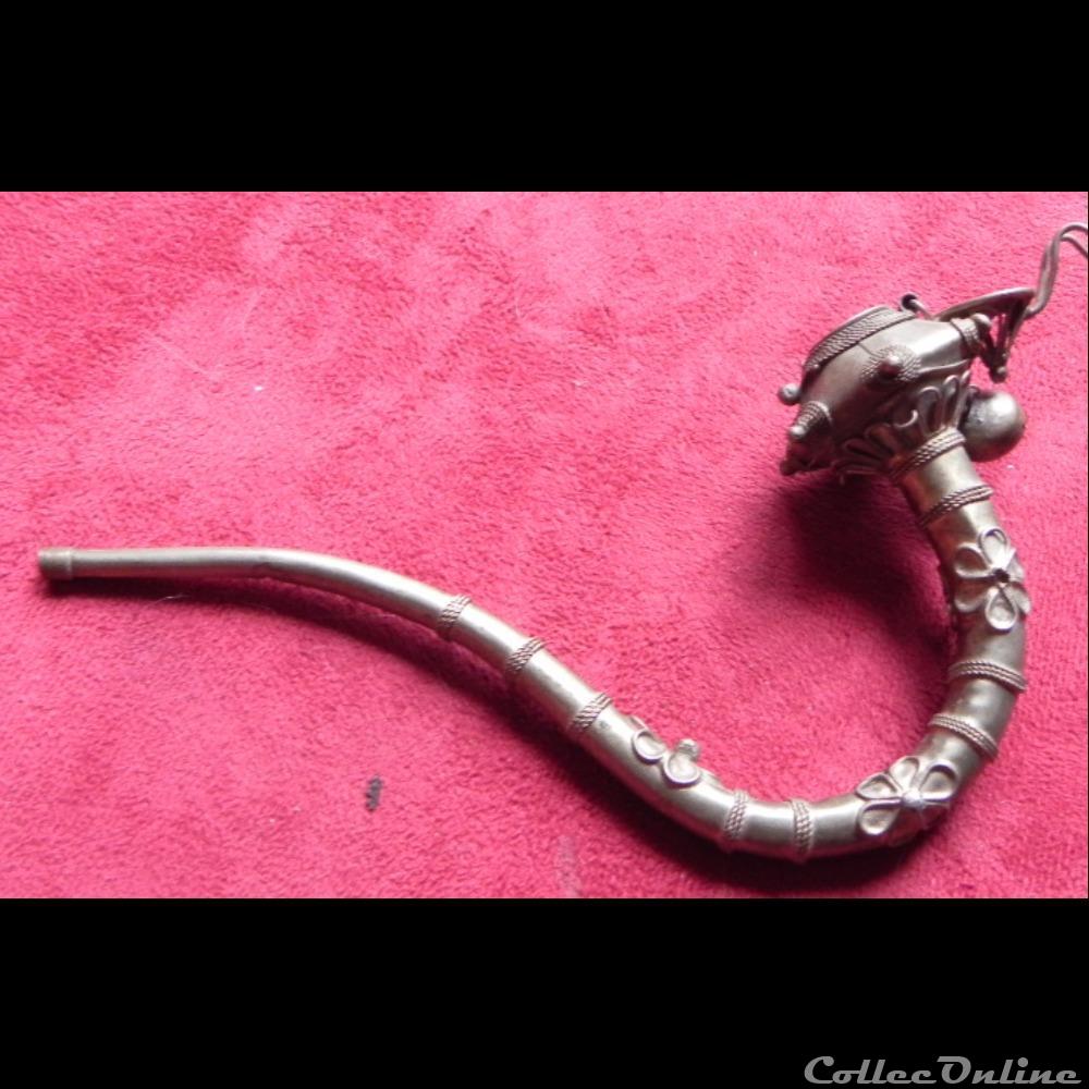 art antiquite asiatique petite pipe a opium