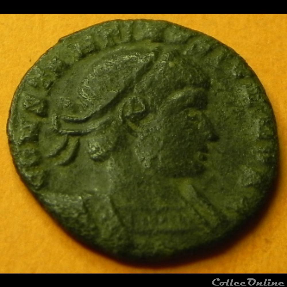 CONSTANTIN II GLORIA EXERCITVS couronne 3 monnaie antique romaine constantin ii gloria exercitvs couronne