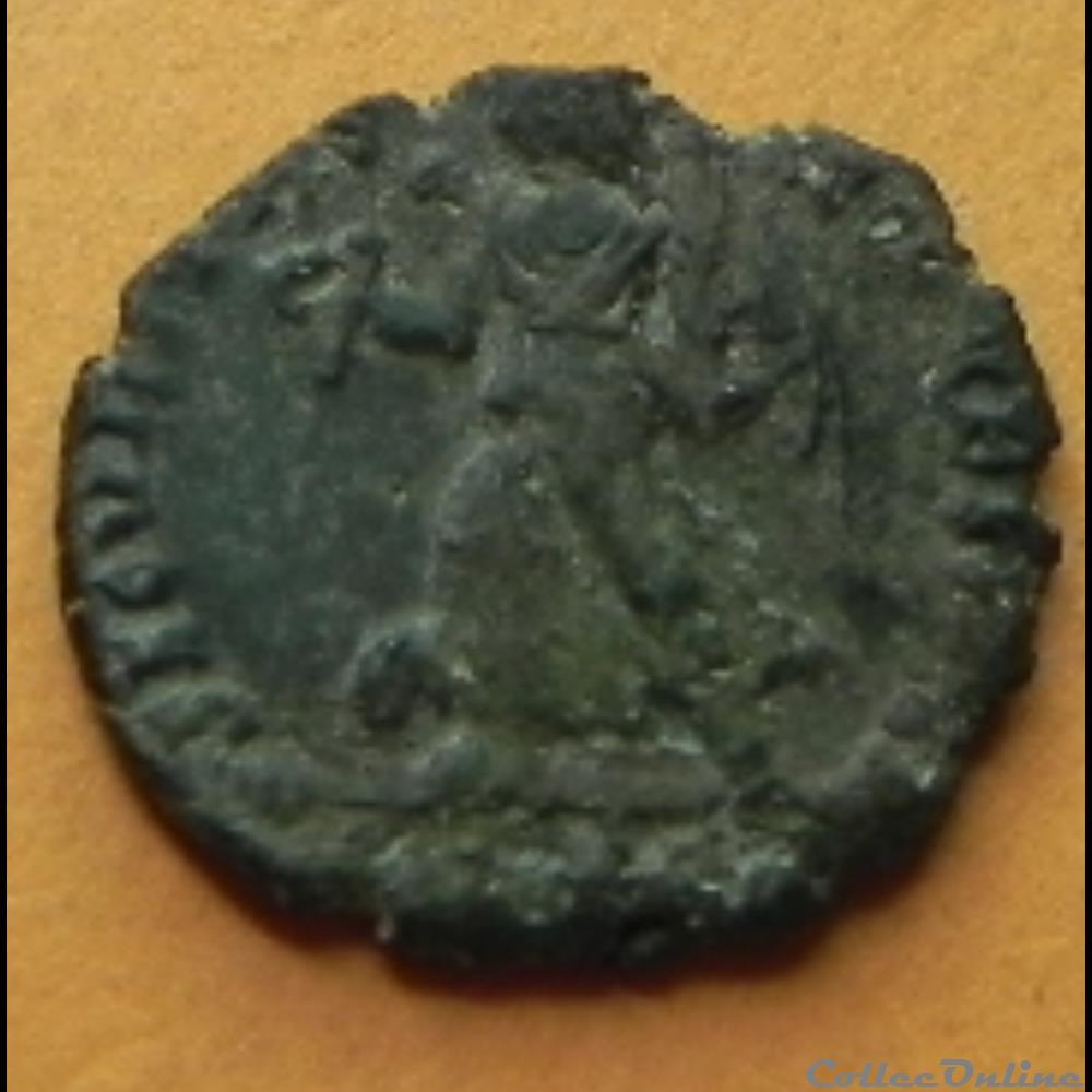 VALENS SECVRITAS - REIPVBLICAE nummus 2 monnaie antique romaine valens secvritas reipvblicae nummus