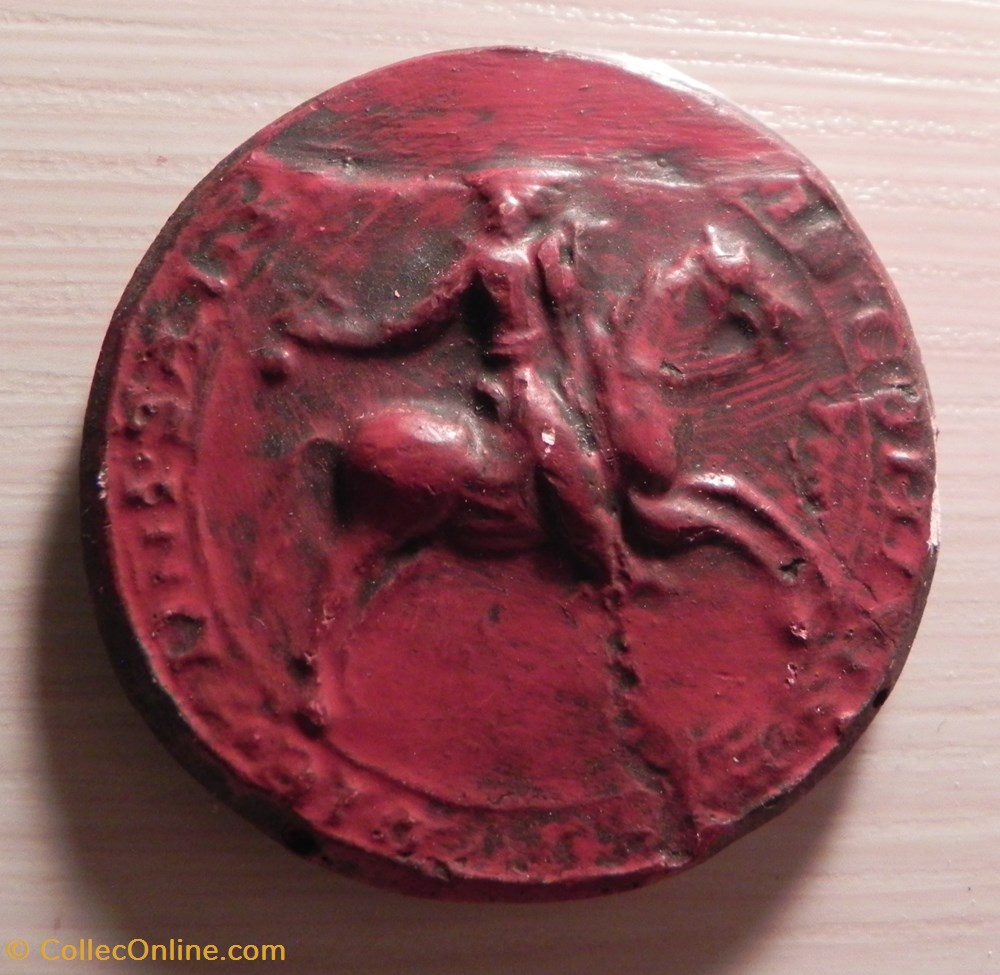 JEAN DE CHALON 1264 copie contre sceau art antiquite sceaux jean de chalon 1264 copie contre sceau
