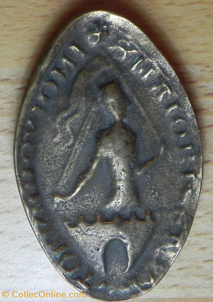 médaille sceau de l'évêque de Noyon art antiquite sceaux medaille sceau de eveque de noyon