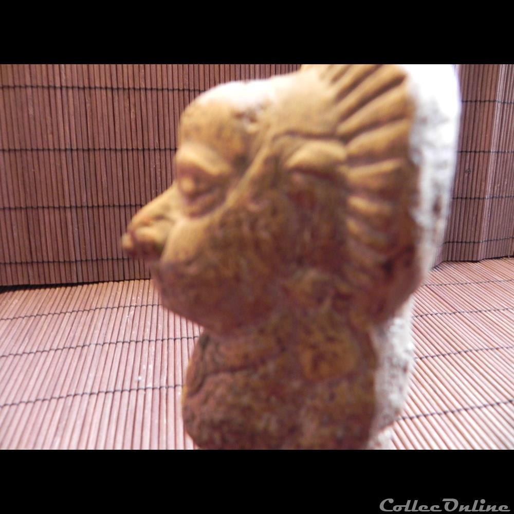 art antiquite archeologie amerique personnage terre cuite dieu de la pluie et du tonner
