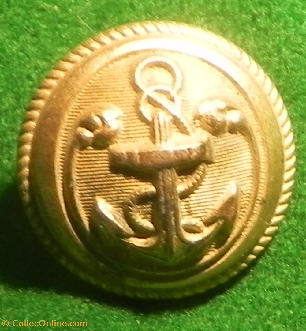 Bouton ancre de forme ronde, dite "bouclier" d'officier de marine vetements et accessoires boutons militaires bouton ancre de forme ronde dite bouclier officier de marine