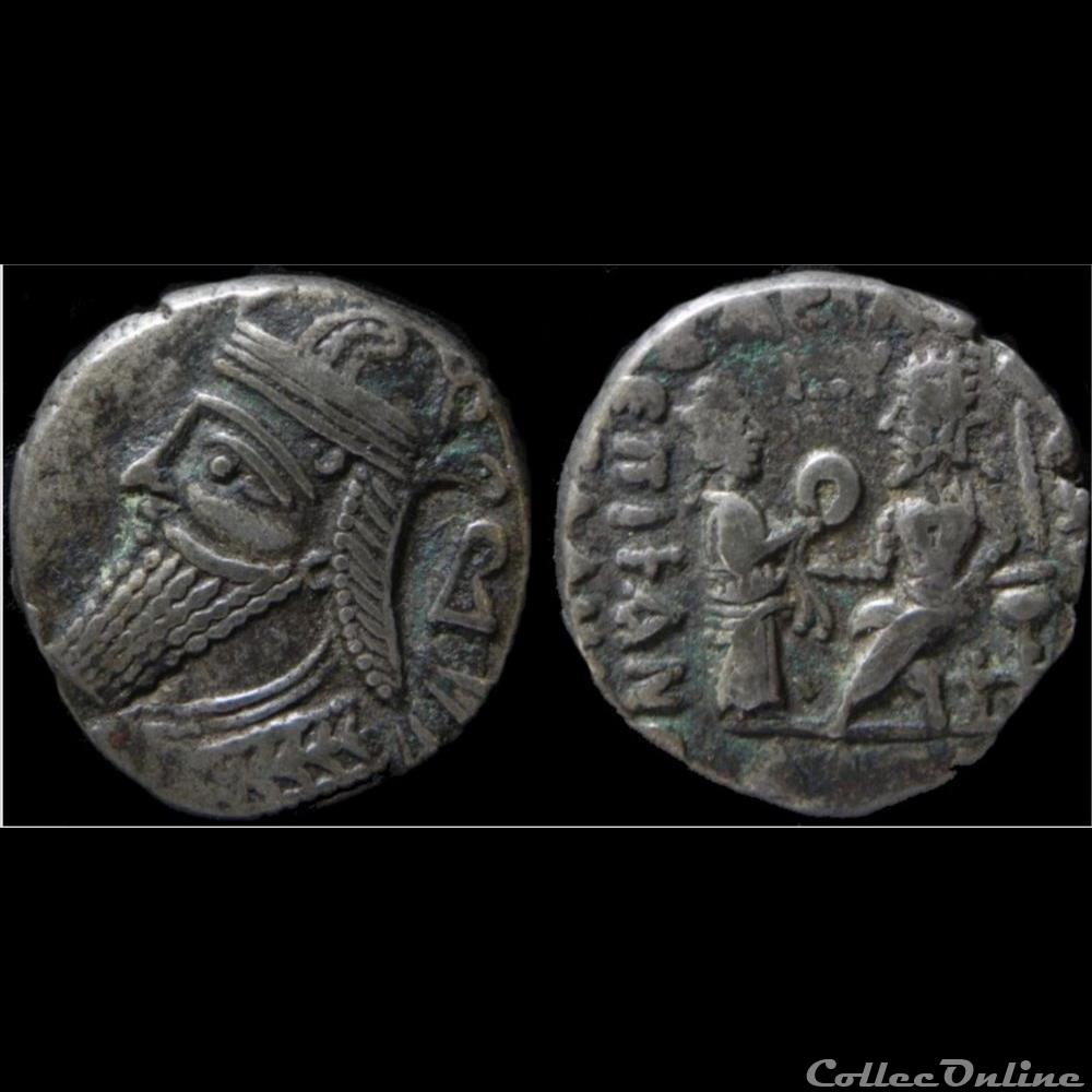 Vologèse IV (Séleucie du Tigre?). tétradrachme 2 monnaie antique elymaide parthe sassanide vologese iv seleucie du tigre tetradrachme